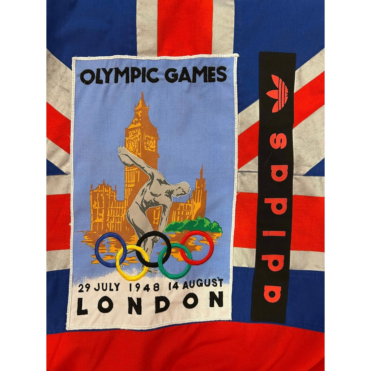 Vintage Adidas London Olympic Games 1908 1948 Sweatshirt Size Medium