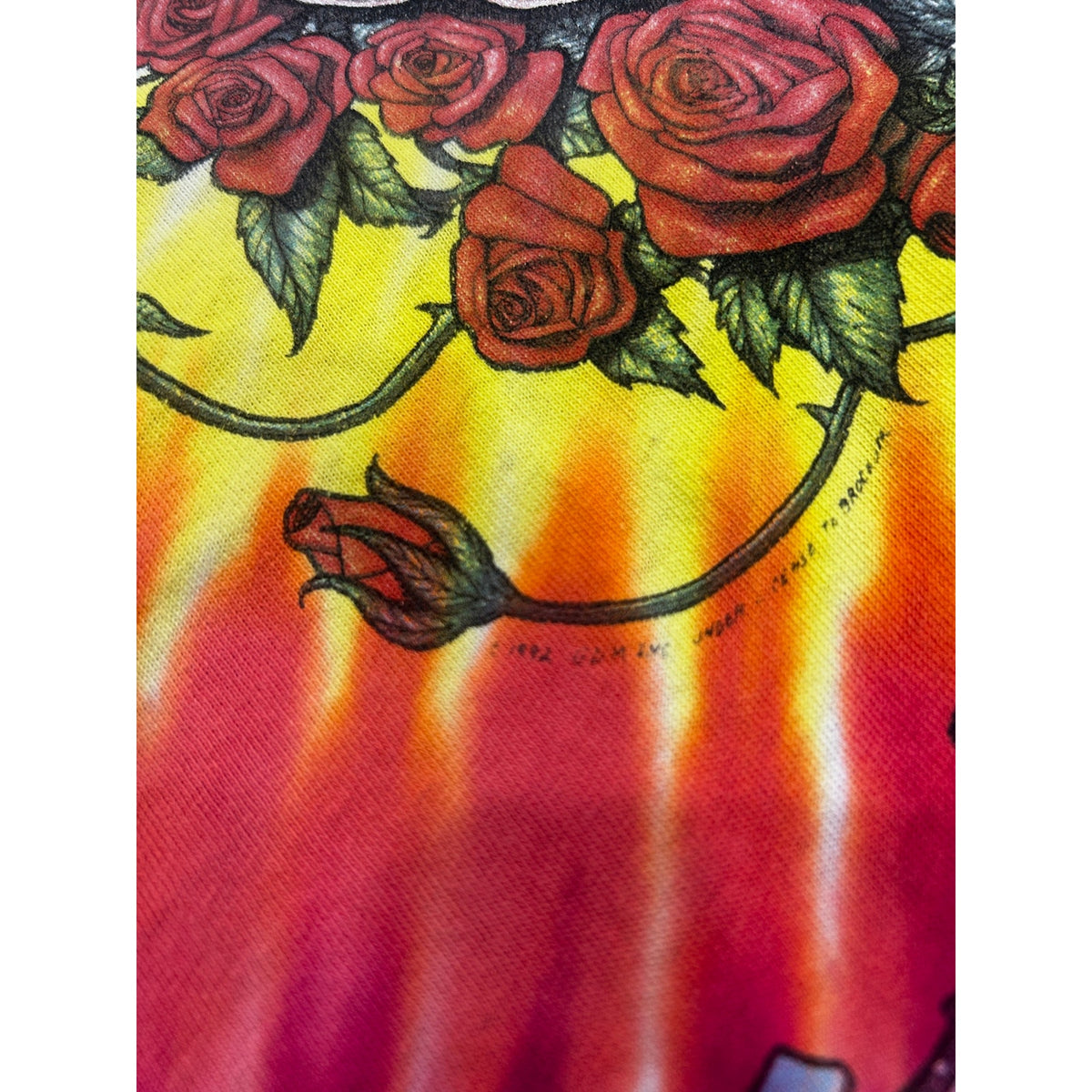 Vintage 1992 Grateful Dead Space Your Face Tie Dye Shirt Size Large