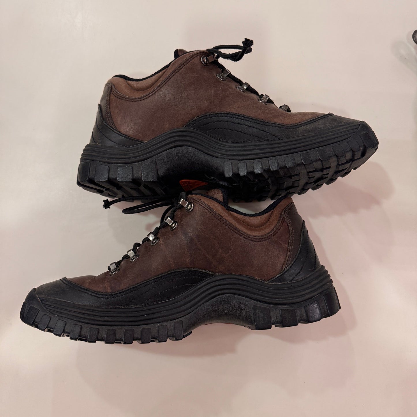 Vintage 1997 Nike ACG Hiking Shoe Sawtooth Y2K Brown Chunky Shoes Size 7.5 M / 8.5W