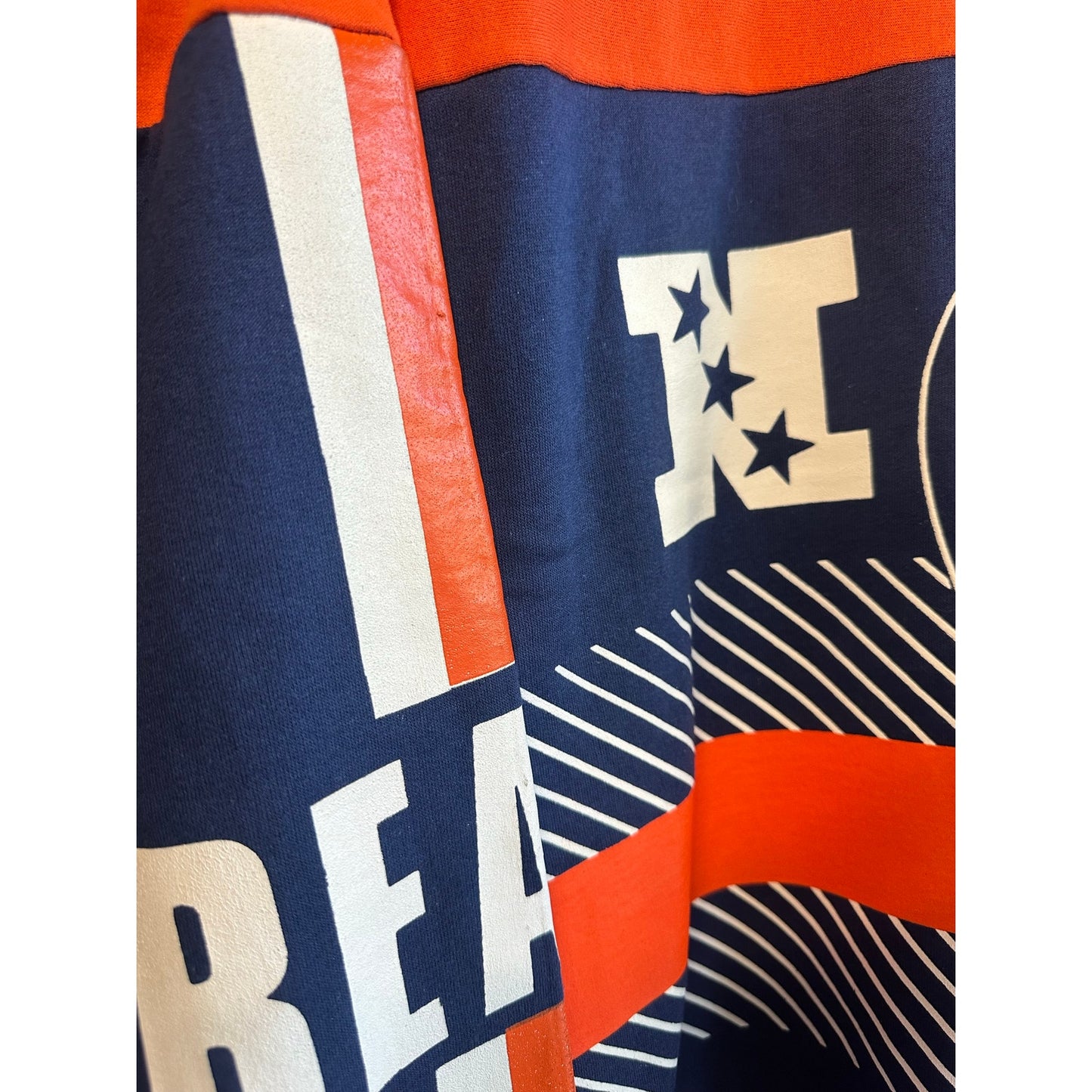 Vintage 1990s Chicago Bears Big Logo Graphic Crew Neck Sweat Shirt XL DEADSTOCK NWT