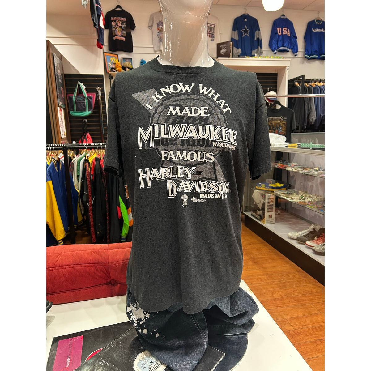 Vintage Harley Davidson Milwaukee Bikers Only Single Stich Tee Size XL VTG