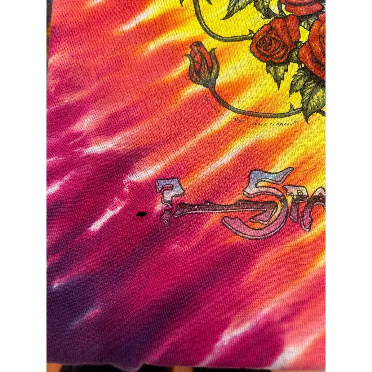 Vintage 1992 Grateful Dead Space Your Face Tie Dye Shirt Size Large