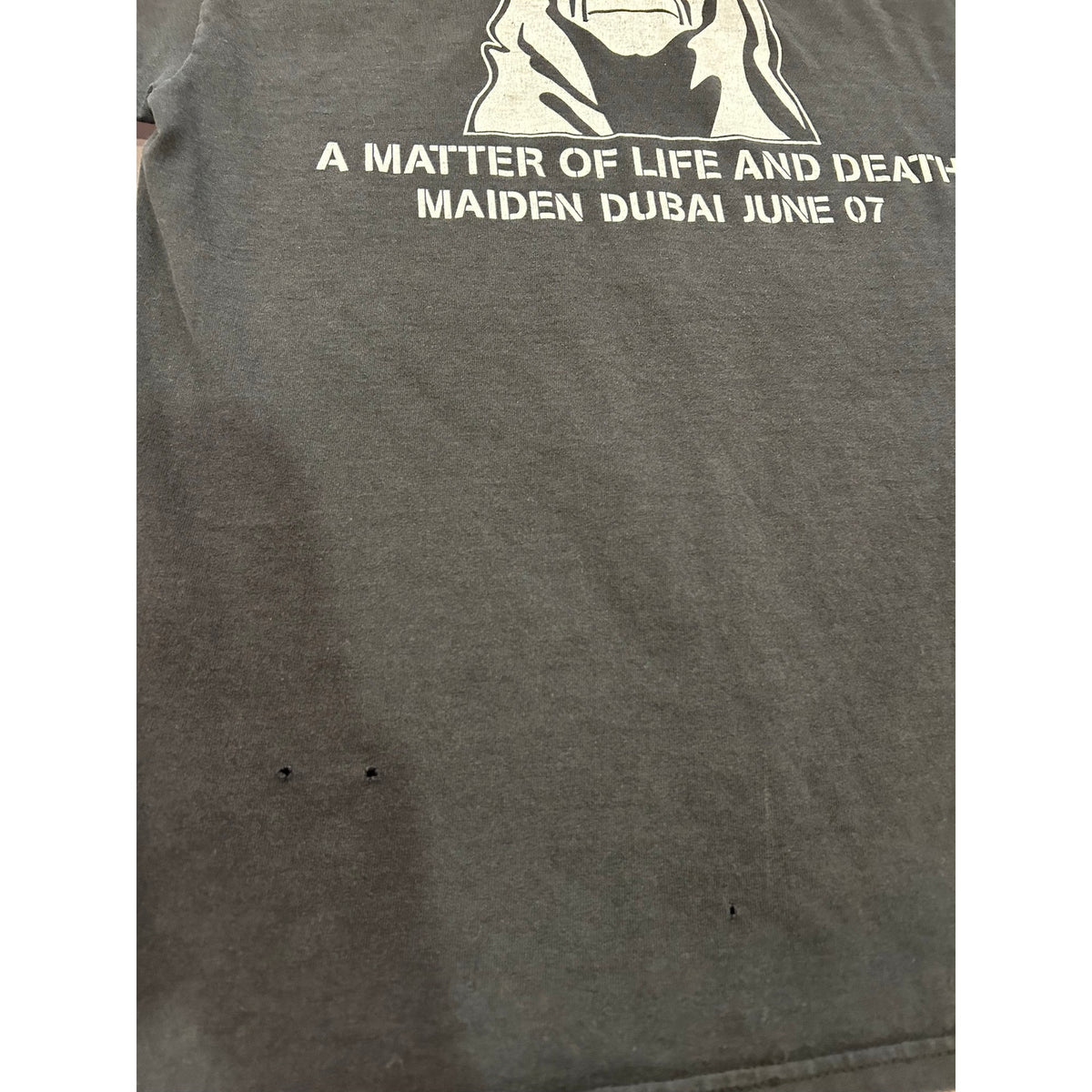 2007 Y2K Iron Maiden Dubai Matter Of Life and Death Tour Tee Size Small VTG