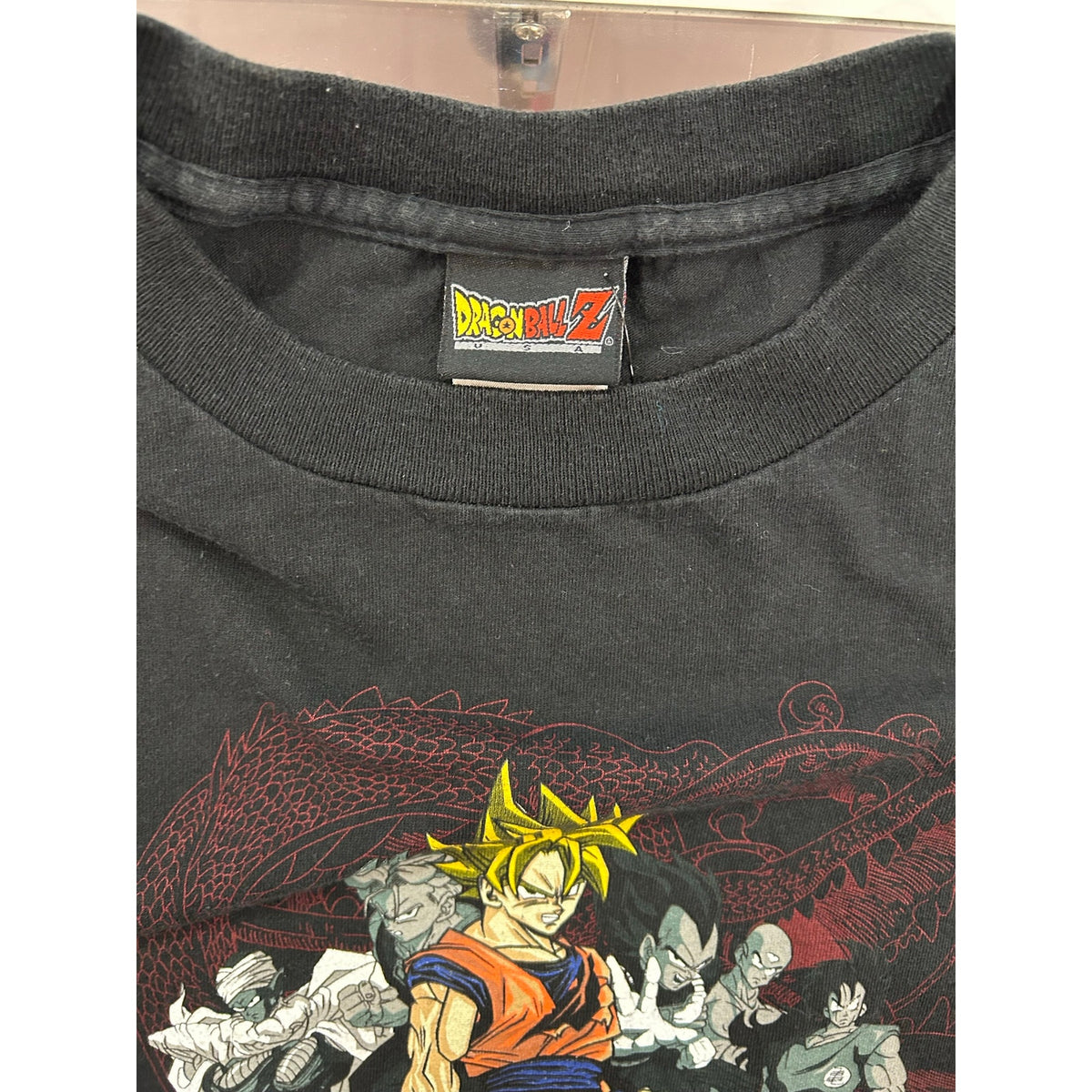 Vintage 2000's Dragon Ball Z Officially Licensed Black Shirt Size XL