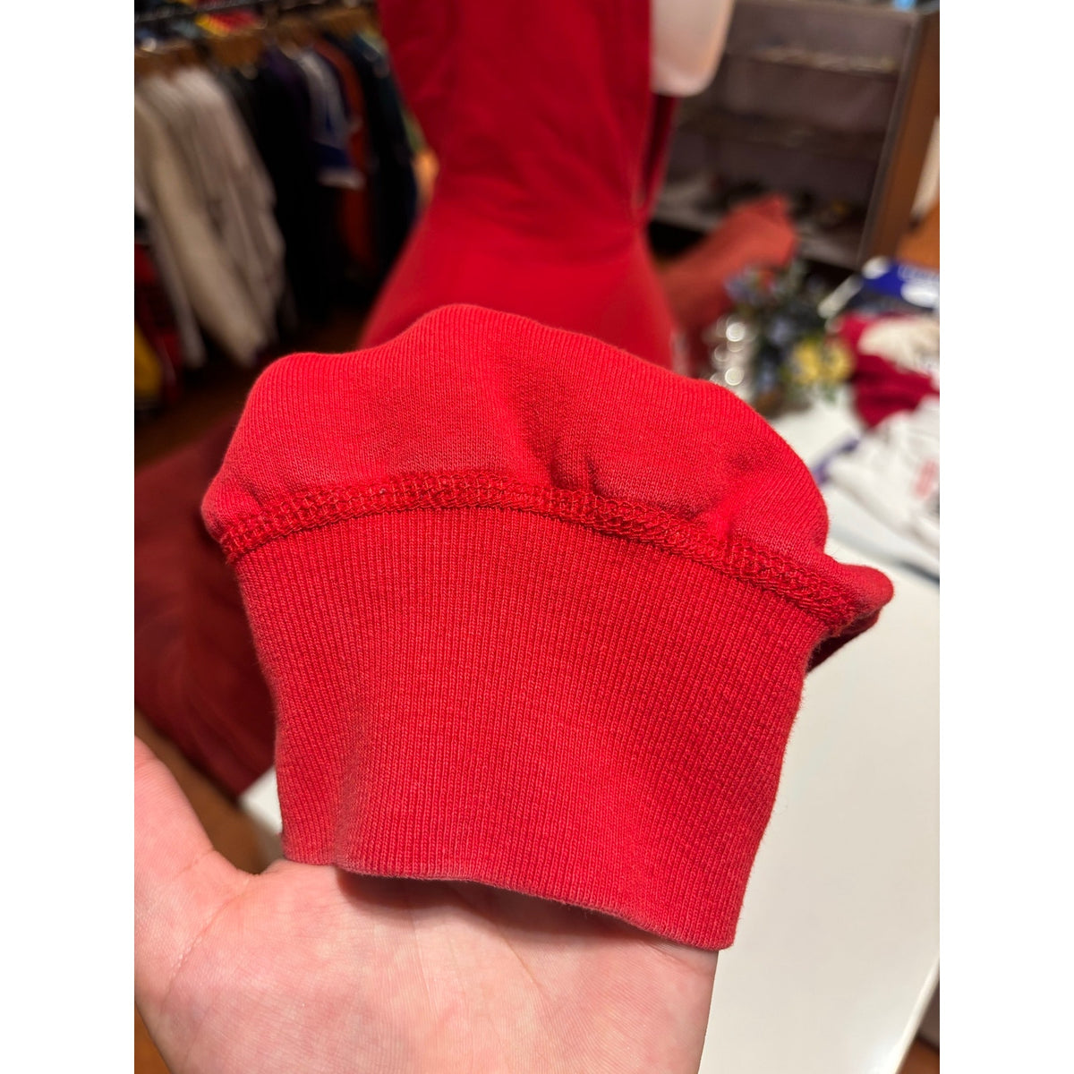 Supreme Arc Hoodie Red With Black And White Hearts Size XL