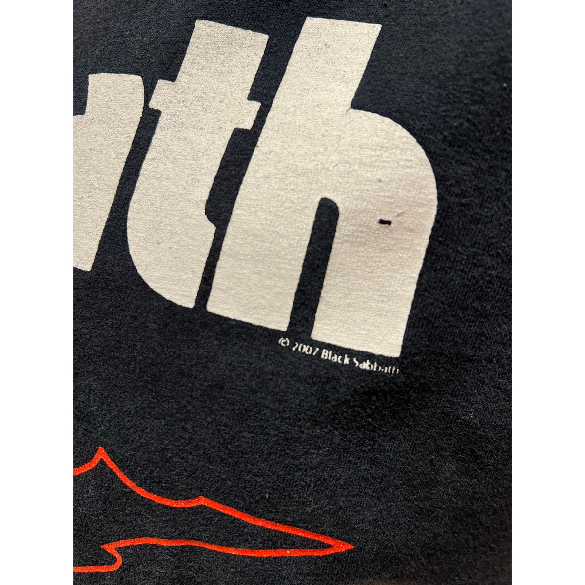 2007 Black Sabbath Graphic Black Size L
