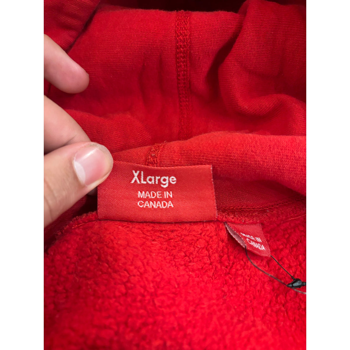 Supreme Arc Hoodie Red With Black And White Hearts Size XL