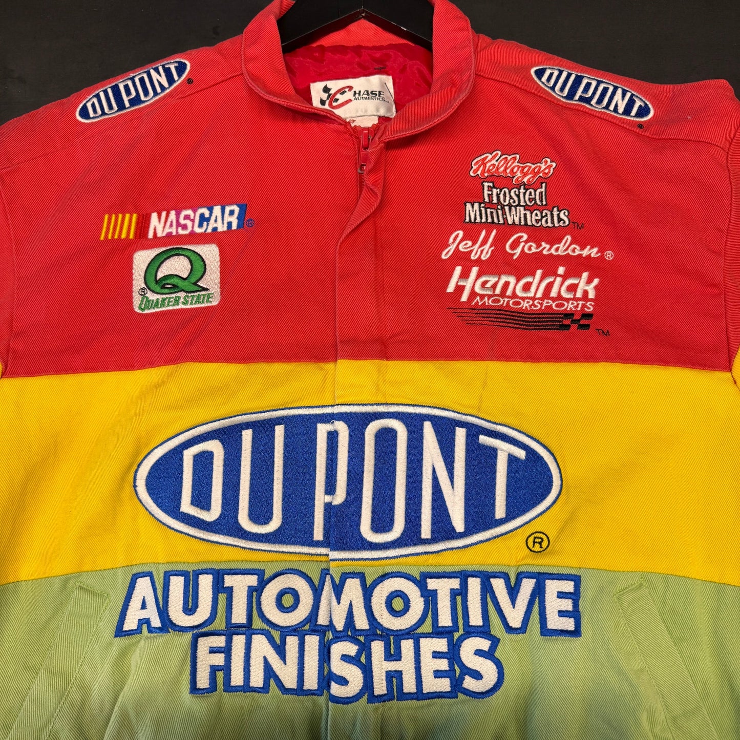 Vintage 1990s NASCAR Du Pont Chase Authentics Racing Jacket Size Small