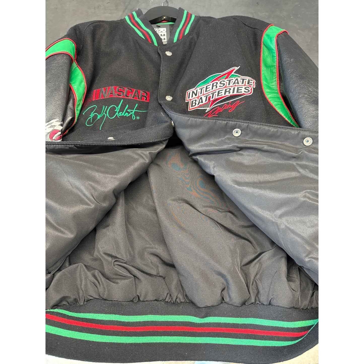 Jeff Hamilton Design Reversible Interstate Batteries Nascar Racing Jacket Large