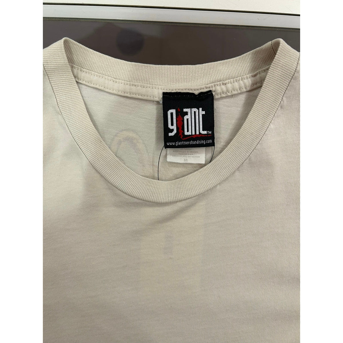 2007 Deftones Rare Tour Concert Merch Off White Shirt Size Medium