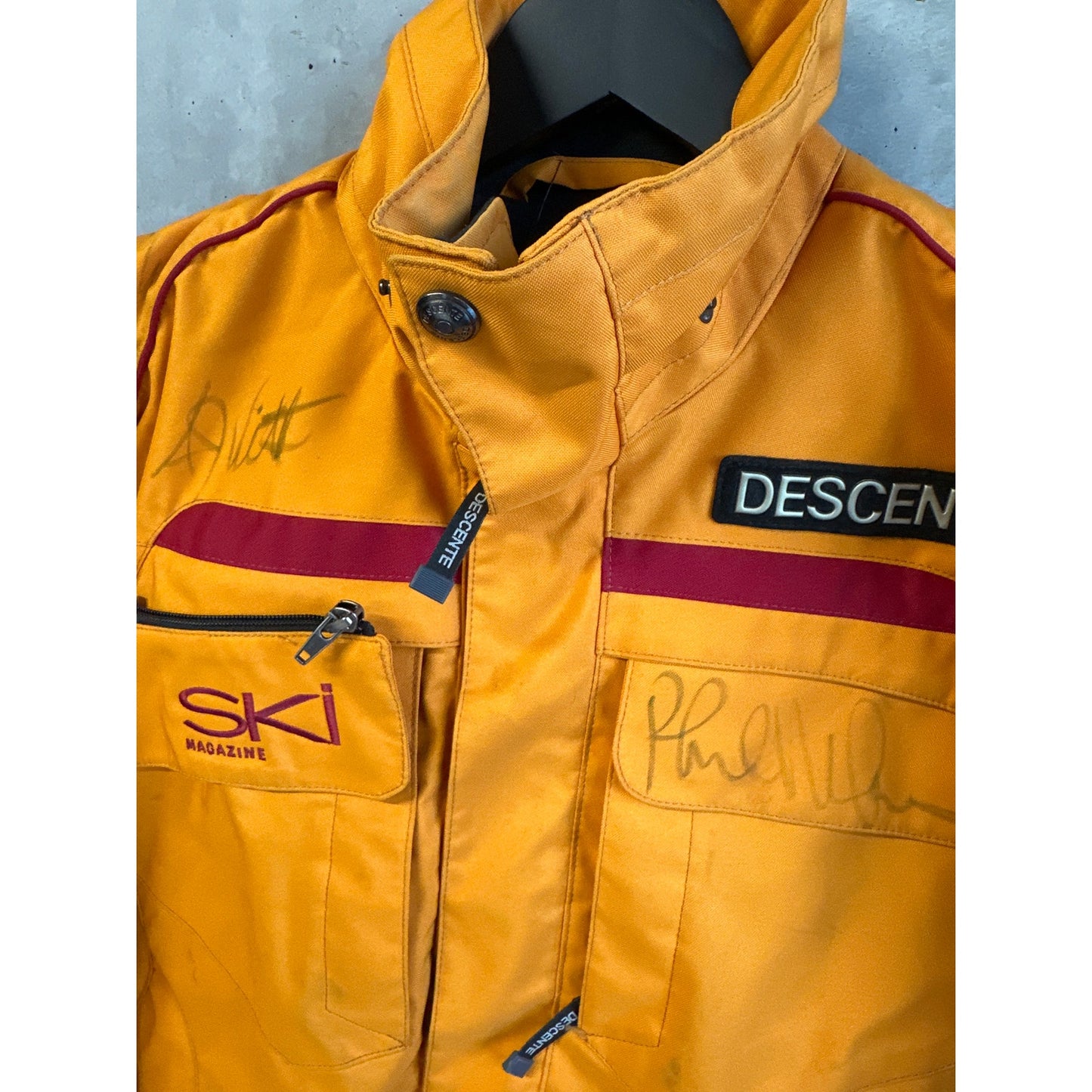 Vintage 1994 Descente Olympics Signed Ski Jacket Nastar Olympian Signatures