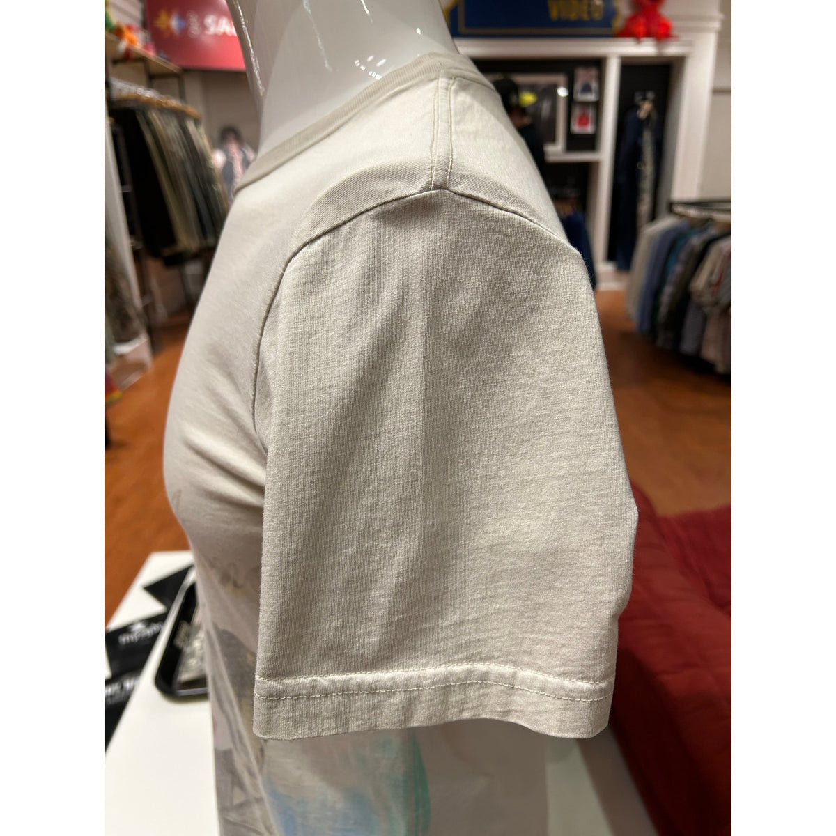 2007 Deftones Rare Tour Concert Merch Off White Shirt Size Medium