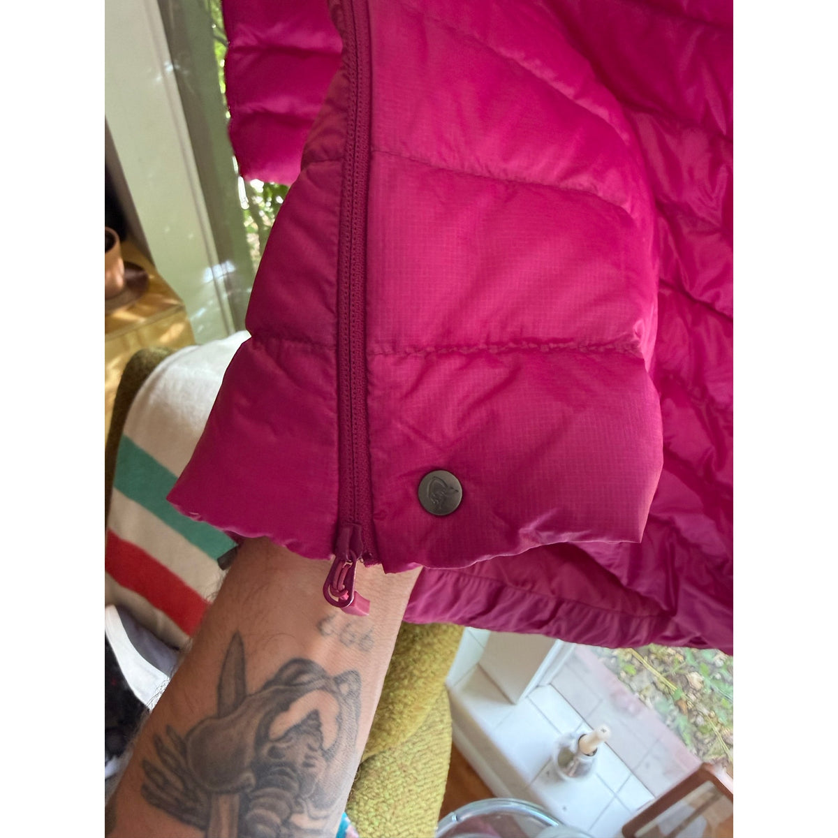 Norrona Lofoten 800 Fill Down Anorak Jacket Coat Size S Pink Nice Condition