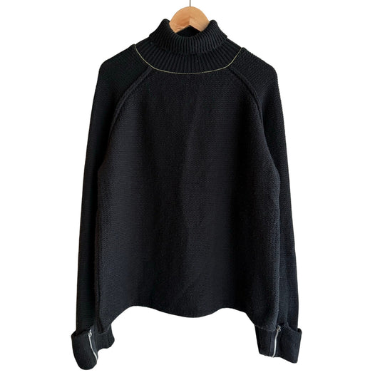 Vintage 90s Diesel Sadie Turtle Neck Black Knitted Sweater Archive Mens Fits XL