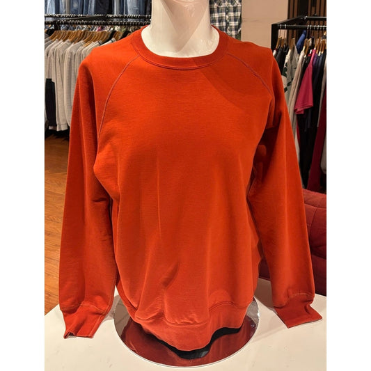 A VONTADE Raglan Sweatshirt in #7 Harvest Blood Orange Color Size XL