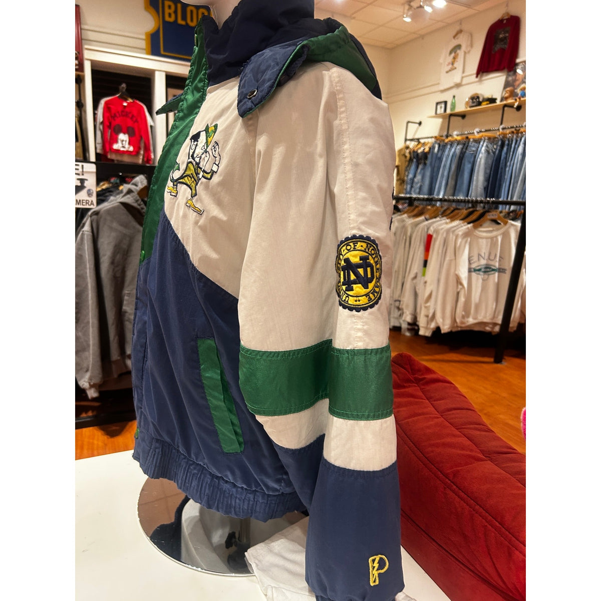 Vintage Notre Dame Fightin' Irish Vintage Pro Player Jacket Size Small
