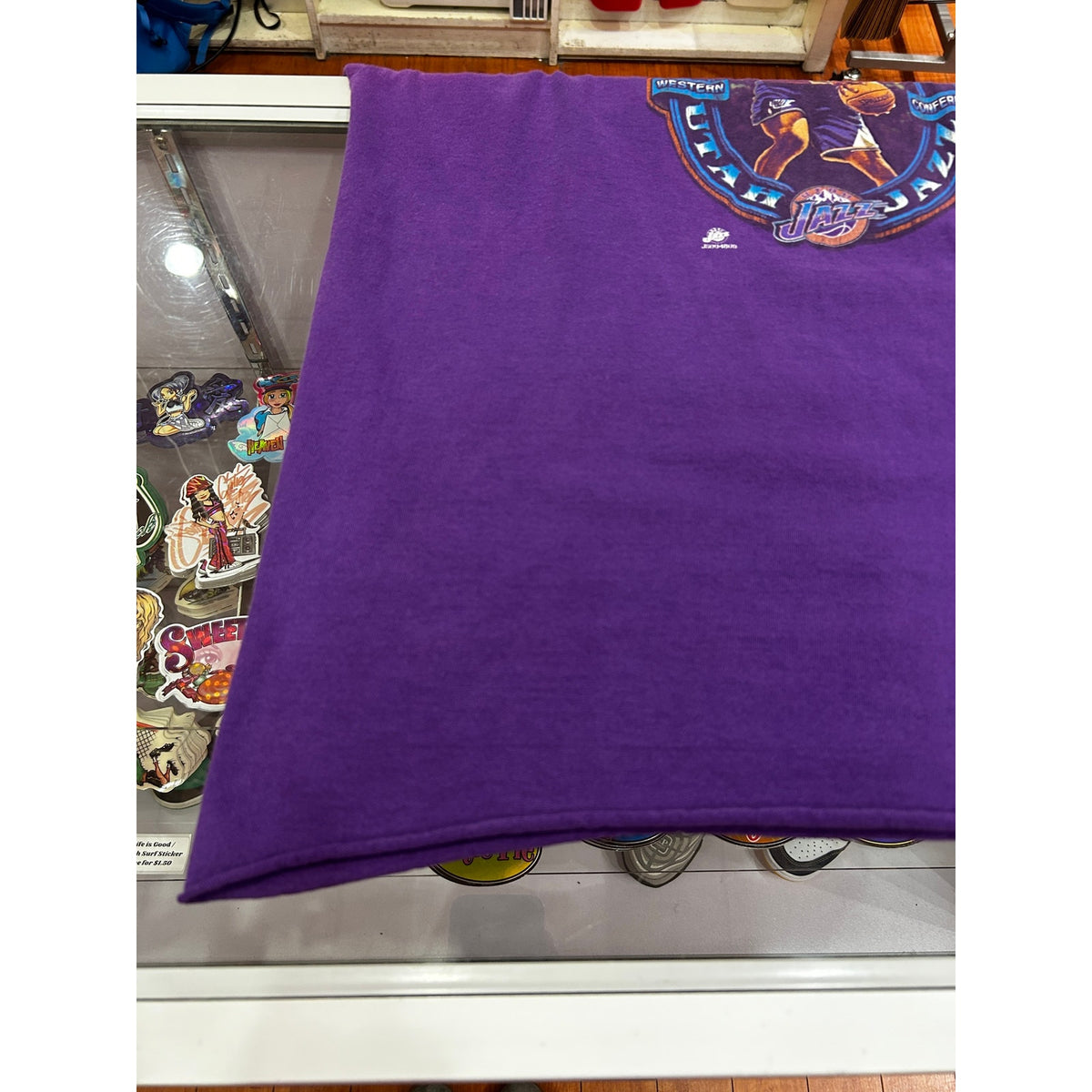Karl Malone Utah Jazz Purple Vintage Tee Size XL