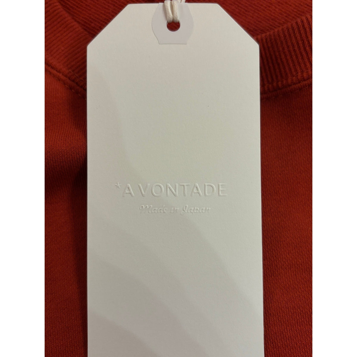A VONTADE Raglan Sweatshirt in #7 Harvest Blood Orange Color Size XL