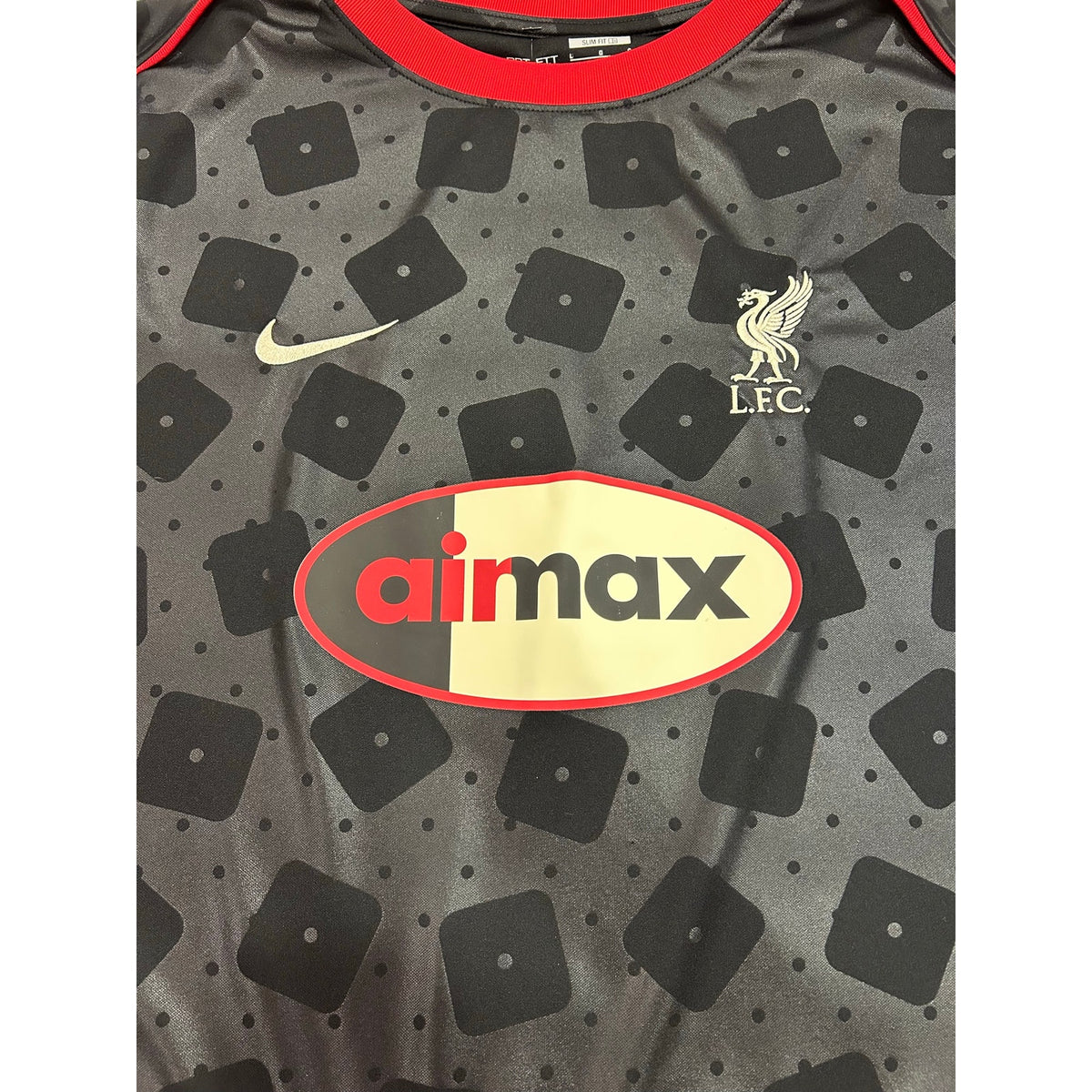 Liverpool F.C. Nike Airmax 95 Black Pre Match 2025 Jersey Size Large