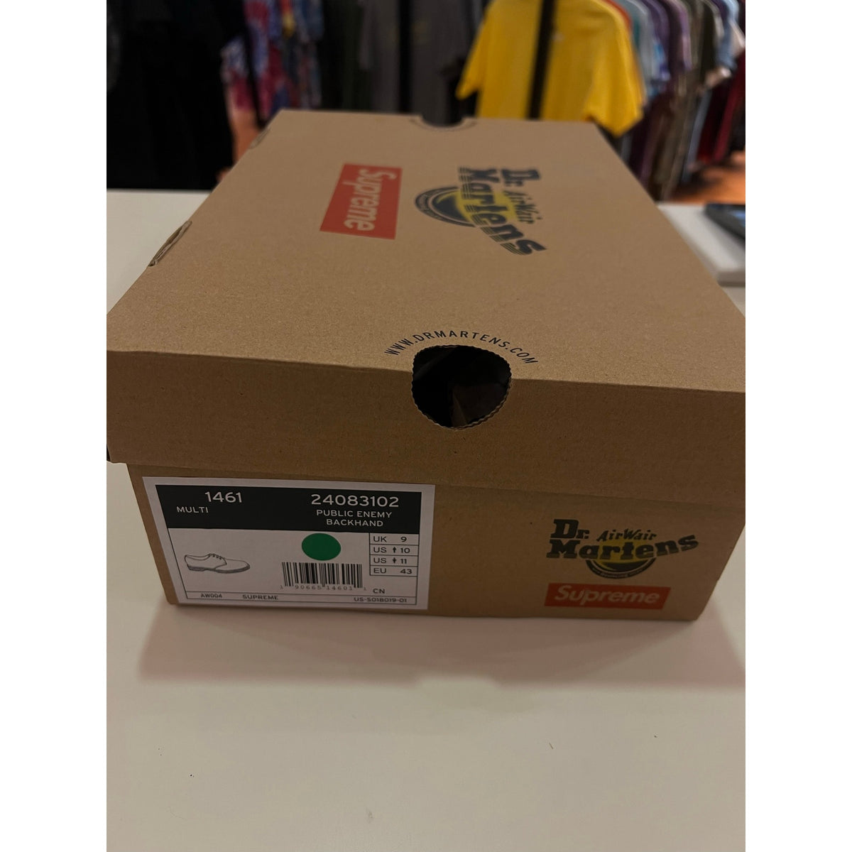 Dr. Martens 3-Eye Supreme x Undercover x Public Enemy Size 10 Deadstock