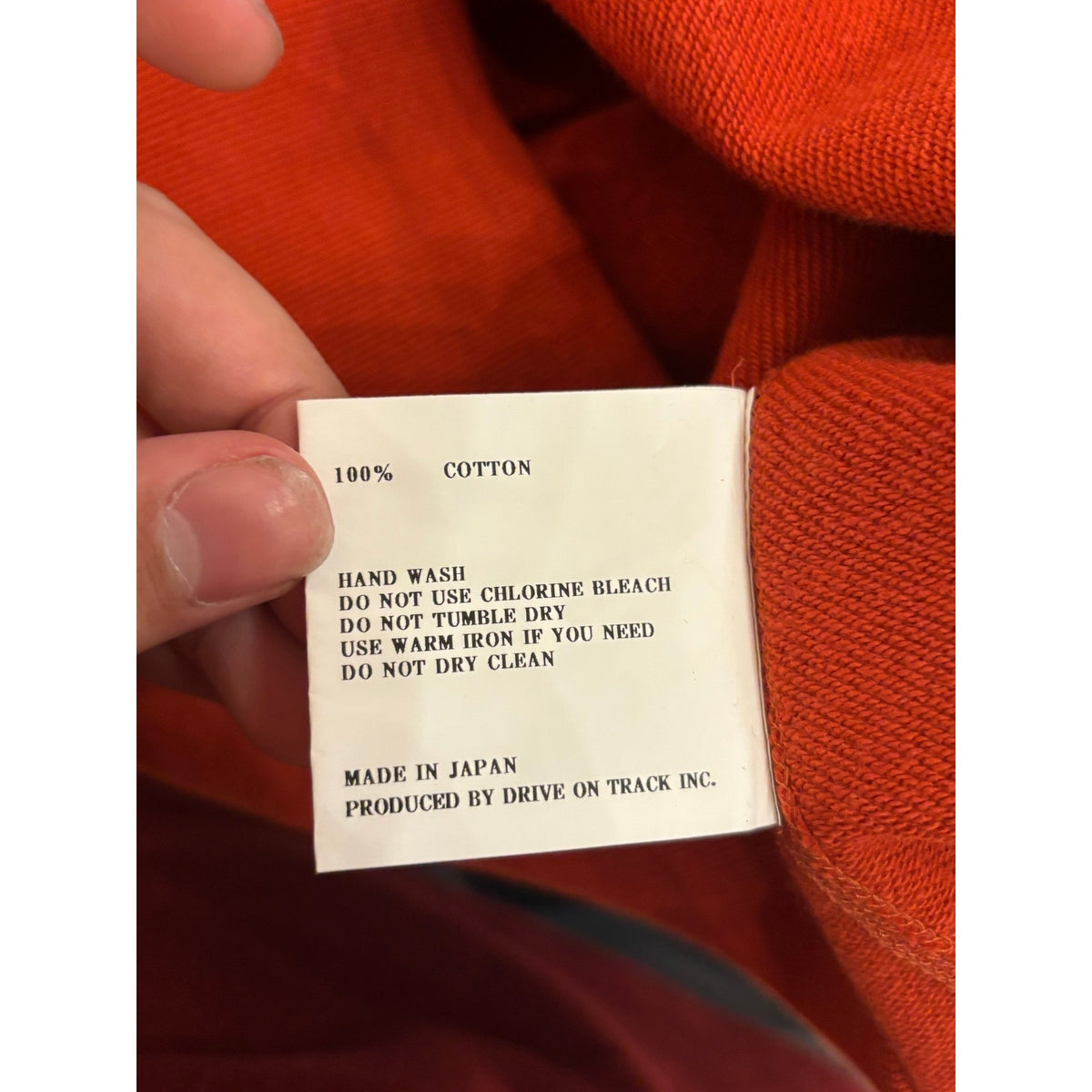A VONTADE Raglan Sweatshirt in #7 Harvest Blood Orange Color Size XL