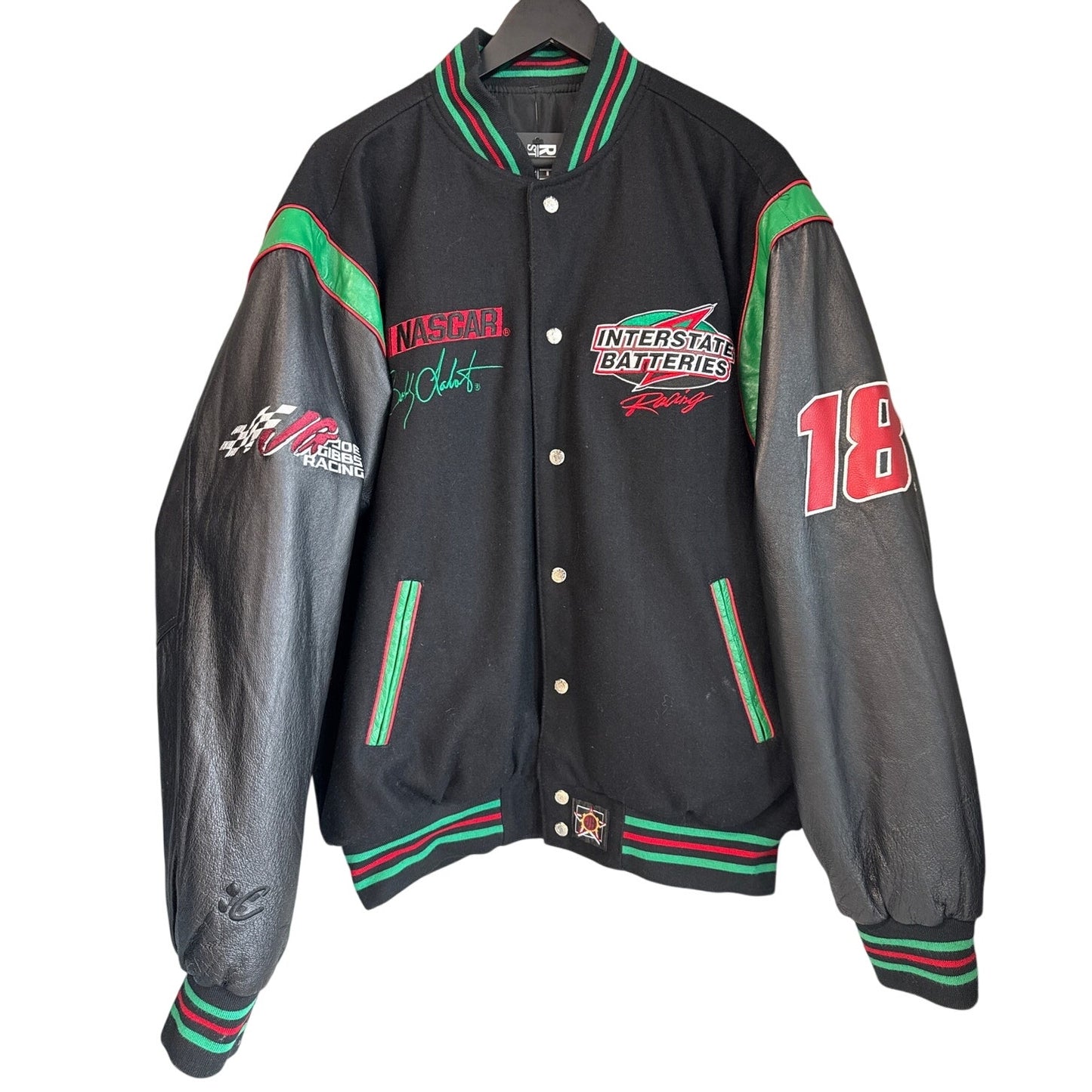 Jeff Hamilton Design Reversible Interstate Batteries Nascar Racing Jacket Large