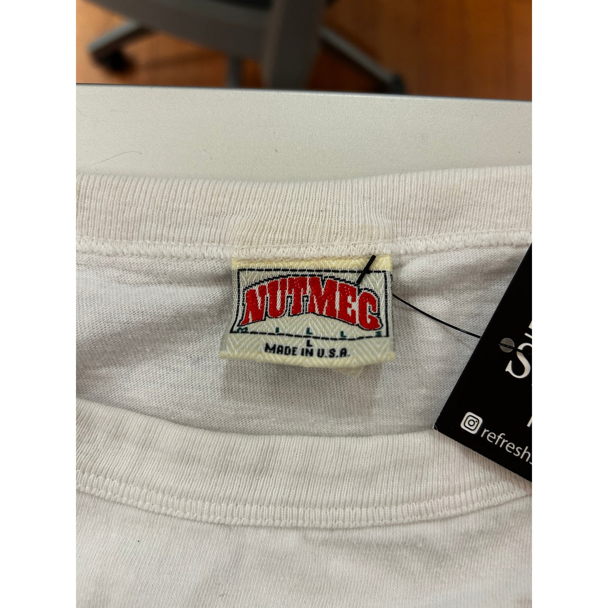 90s NBA Snoopy "Charlotte My Kinda Town!" Charlotte Hornets Single Stitch White Shirt Size Large
