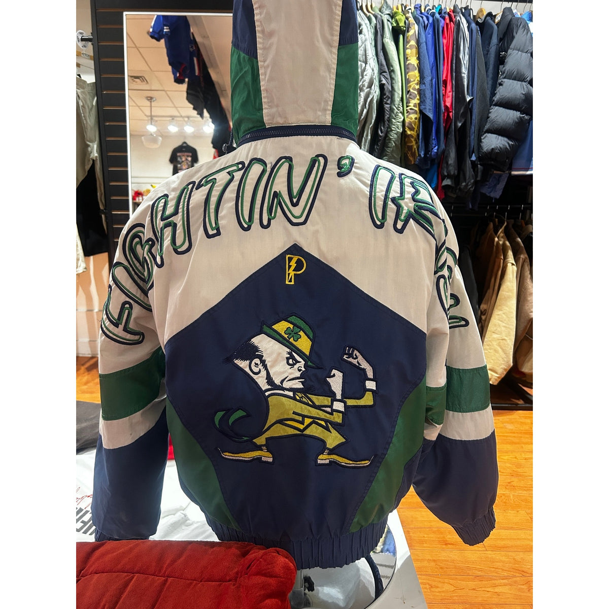 Vintage Notre Dame Fightin' Irish Vintage Pro Player Jacket Size Small