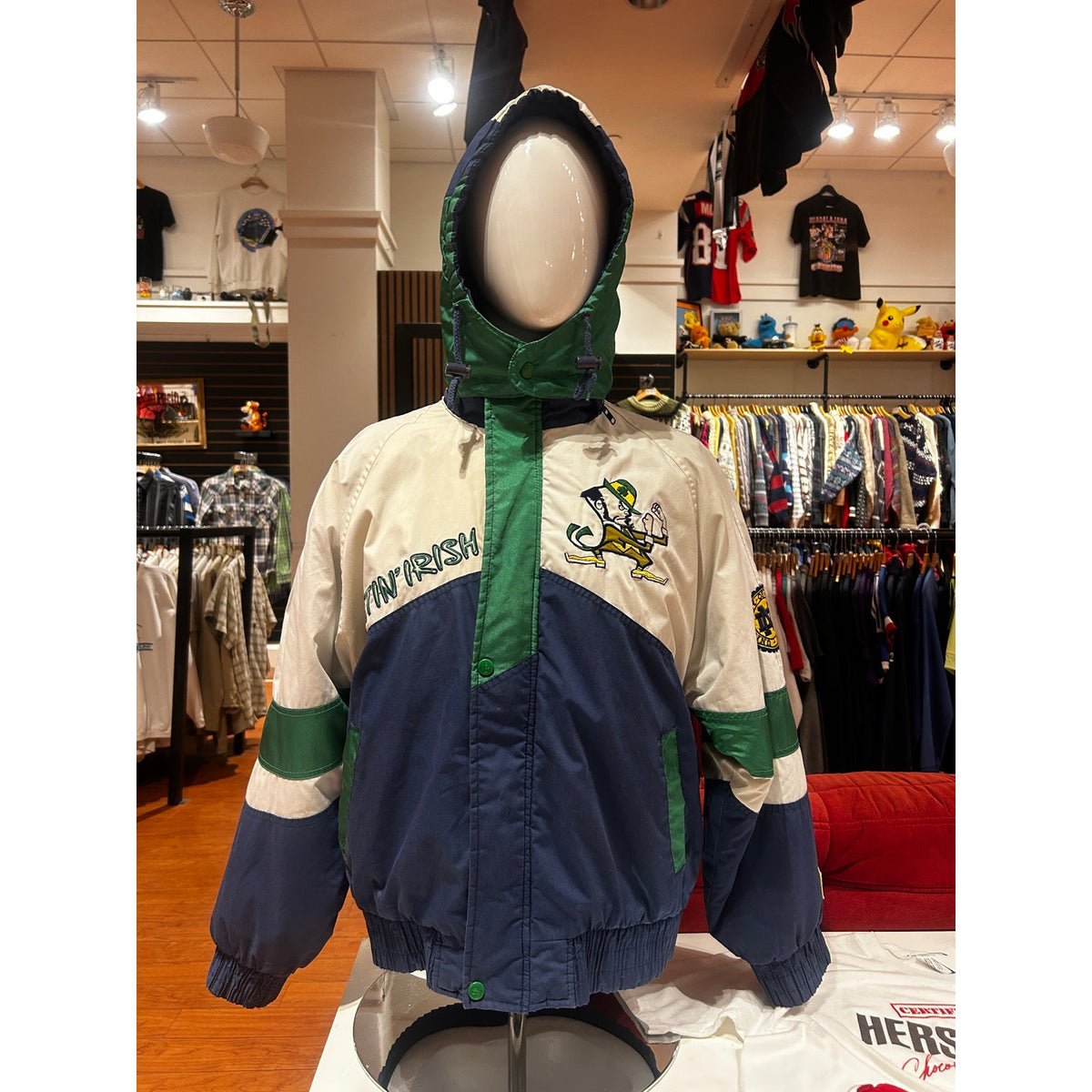 Vintage Notre Dame Fightin' Irish Vintage Pro Player Jacket Size Small