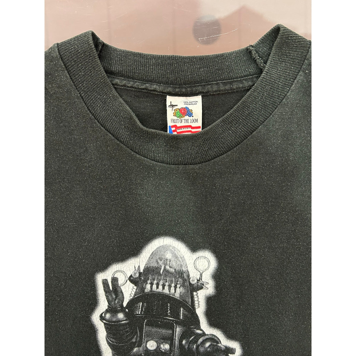 1993 90s Singe Stitch Forbidden Planet Robot Space Tee Rare VTG Size Large