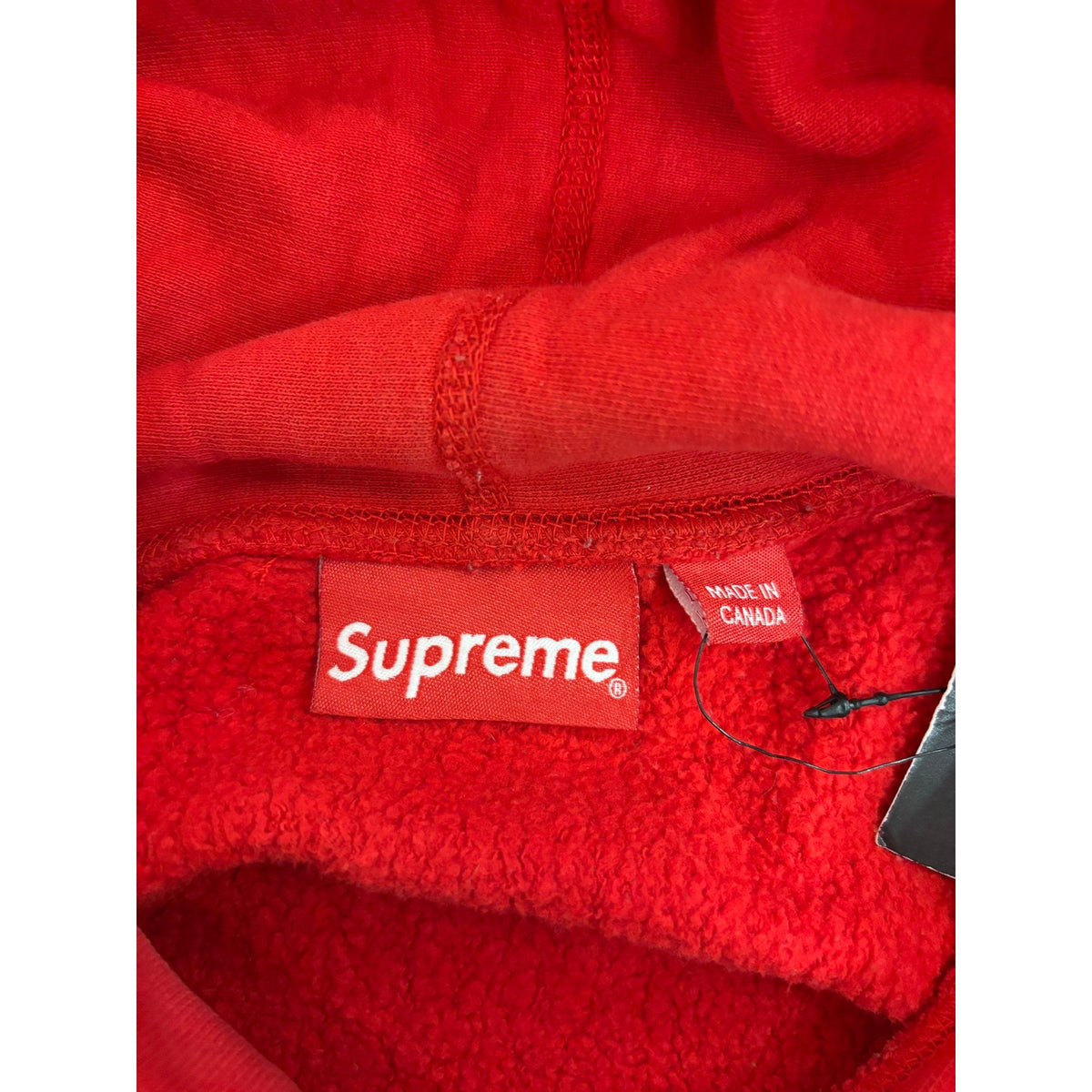 Supreme Arc Hoodie Red With Black And White Hearts Size XL