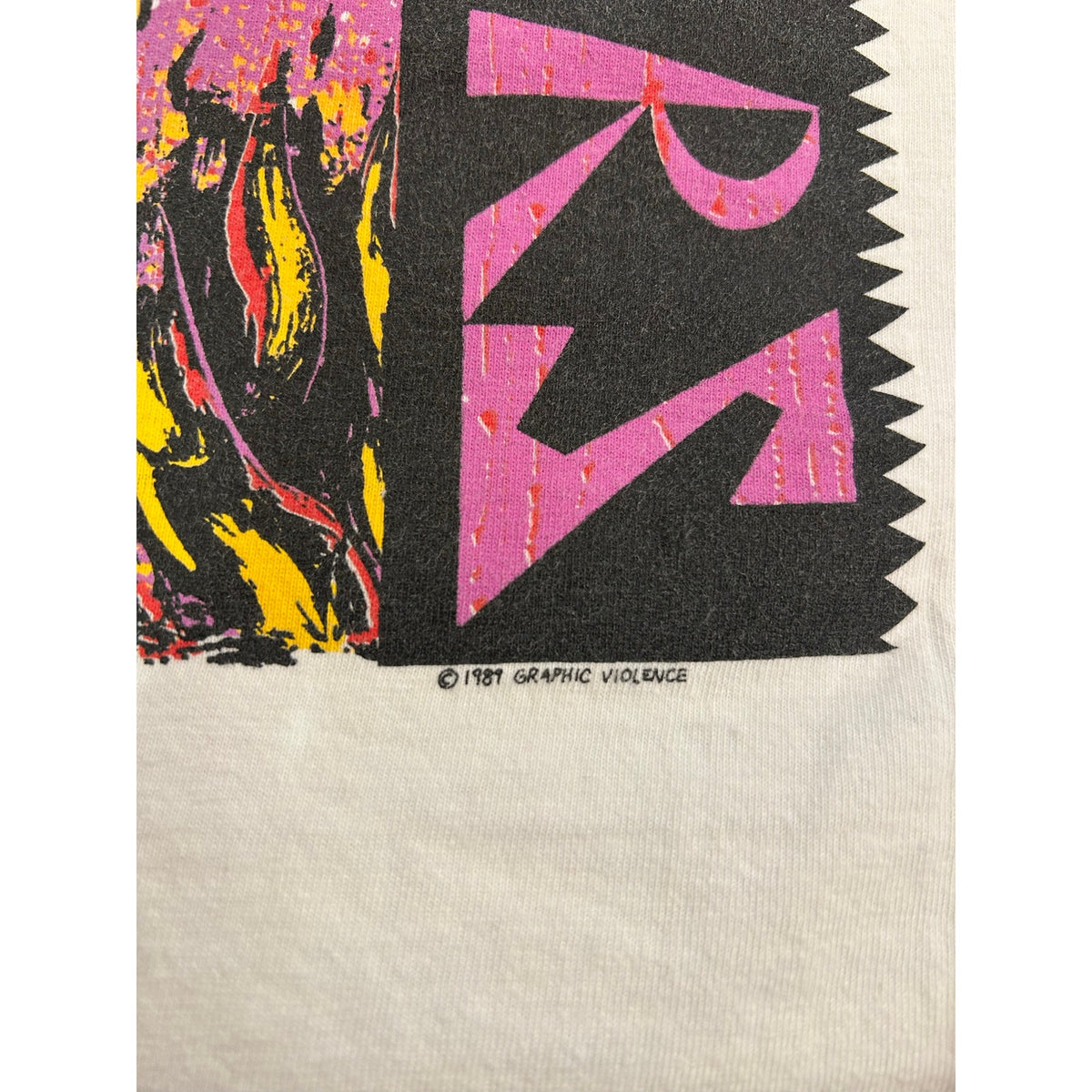 1989 The Paralyzers Mad House Productions White Tee Size XL