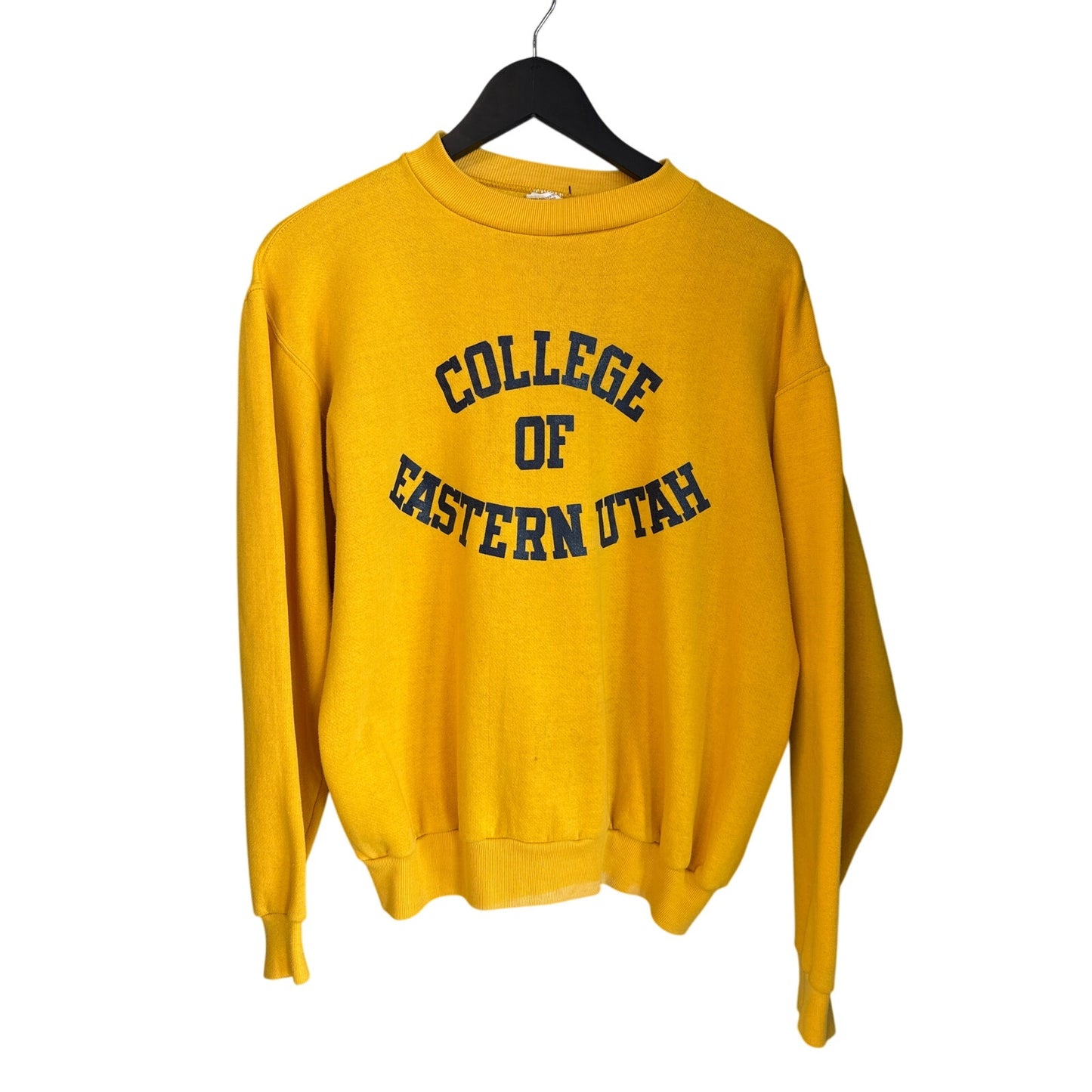 Vintage 1970s Russell Mills Athletic Graphic Crew Neck Sweatshirt Utah College