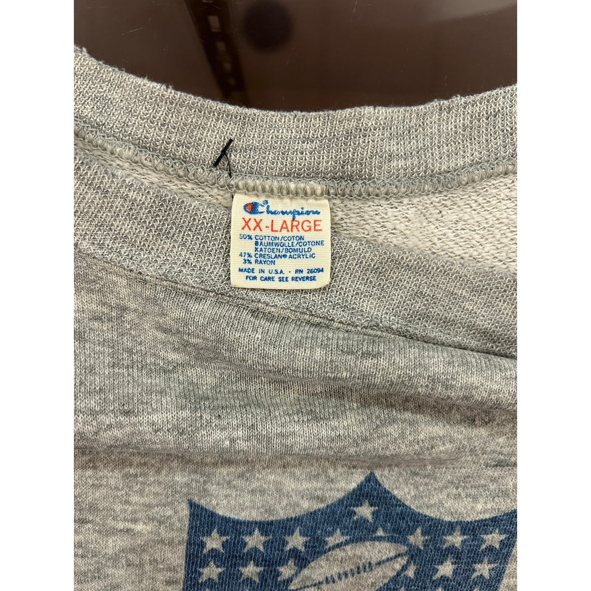 Vintage 80s NFL Logo Sweatshirt Champion Tag Size 2XL
