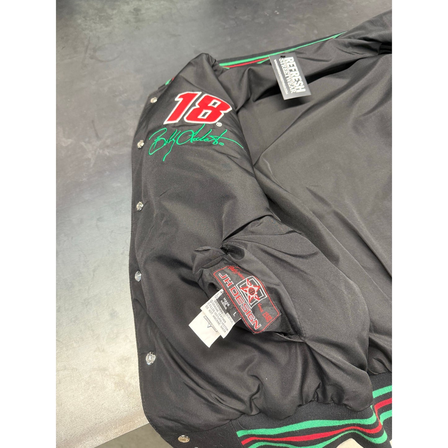 Jeff Hamilton Design Reversible Interstate Batteries Nascar Racing Jacket Large