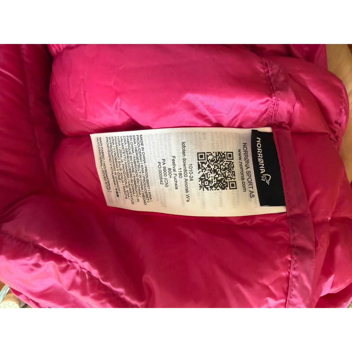 Norrona Lofoten 800 Fill Down Anorak Jacket Coat Size S Pink Nice Condition