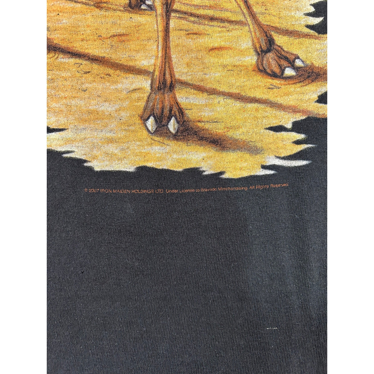 2007 Y2K Iron Maiden Dubai Matter Of Life and Death Tour Tee Size Small VTG